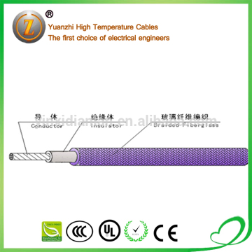 fiberglass braided wires silicone rubber wires