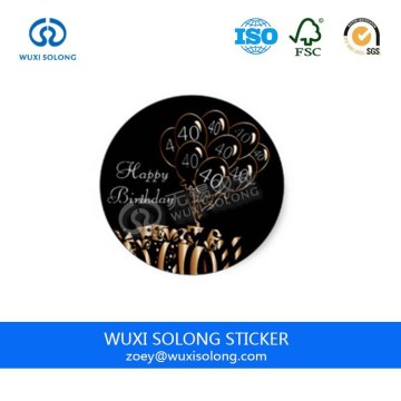 Round Cut logo printed Stickers