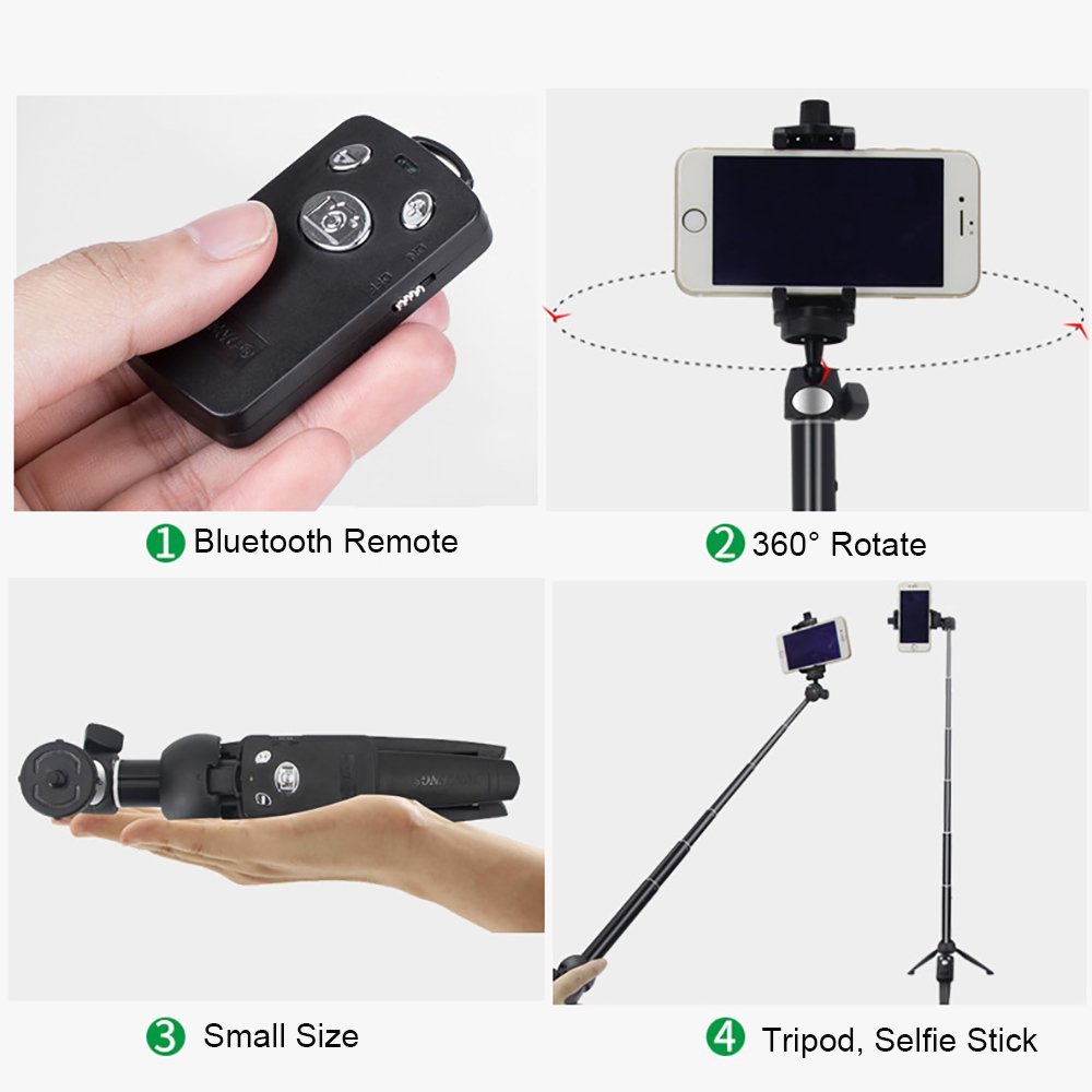 High Quality Yunteng 9928 Selfie Stick Monopod Phone Tripod