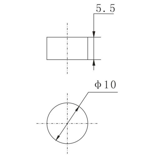 Piëzo -elektrische keramische schijf OD10x5.5mm