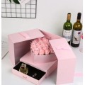 Caja de envasado de perfume de regalo de flores personalizado