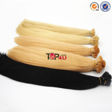 Wholesale 100% remy cuticle keratin prebonded i tip human hair extentions