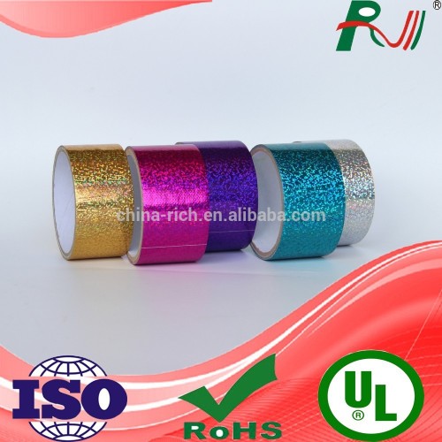 Cheap hotmelt different patterns laser duct tape for christmas