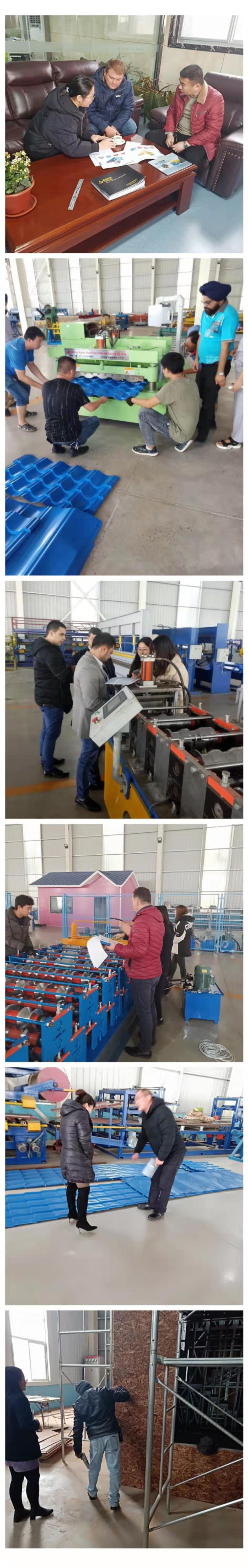 840 steel roof sheet glazed Tile Roll Forming producing Machine