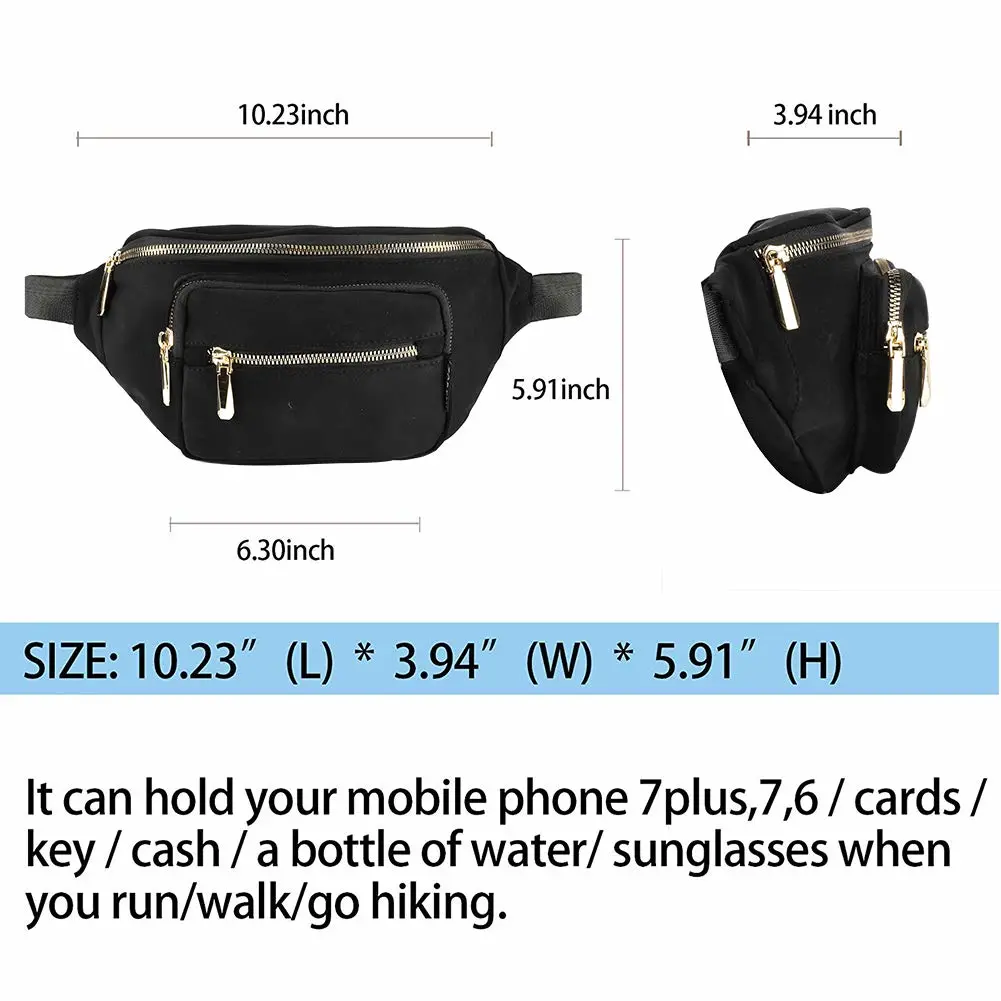 Custom Travelling Fanny Pack Belt Bag Fanny Pack Phone Bag Waist Bag