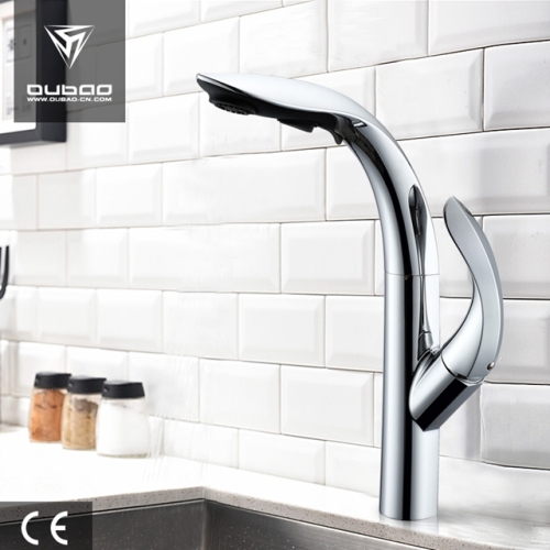 Độc đáo Chrome Pull Out vòi bếp Vòi nước