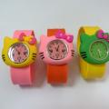 Cute Child Kids Silicone Cartoon Cat Wrist Watches