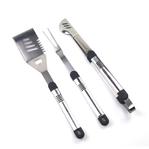 3-teiliges BBQ-Set mit Aluminiumgriff