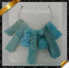 Druzy Agate Stone Pendant Necklace, Wholesale Pendant Jewelry (YAD002)