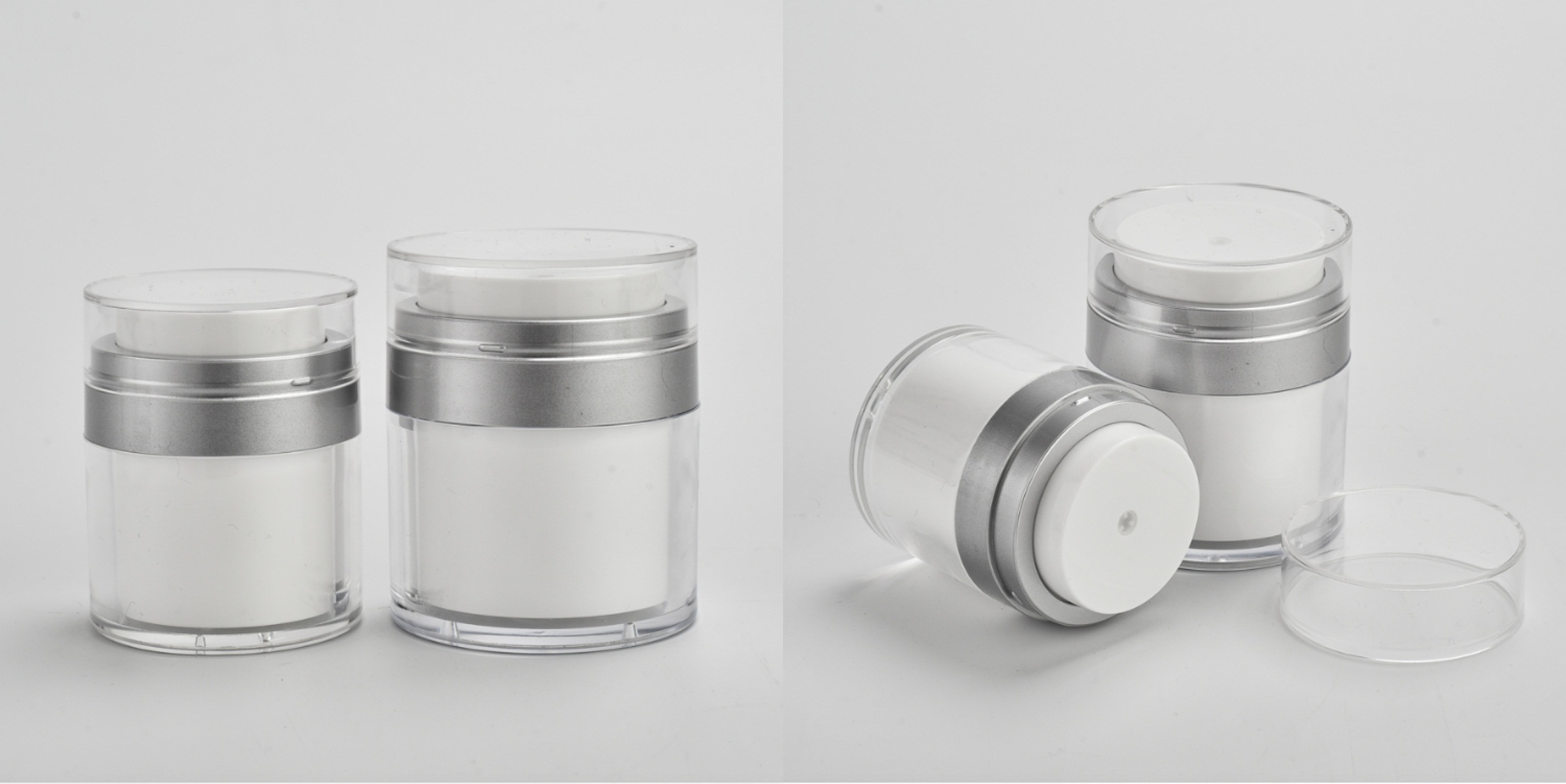 Airless cosmetic jar