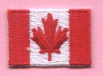 100% embroidery national flag patch