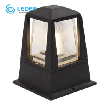 LEDER 15W Garden Black Bollard Light