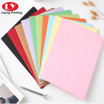 handmade cardboard paper file presentation folder