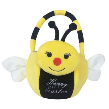 Easter 3d bee pattern plush gift bag