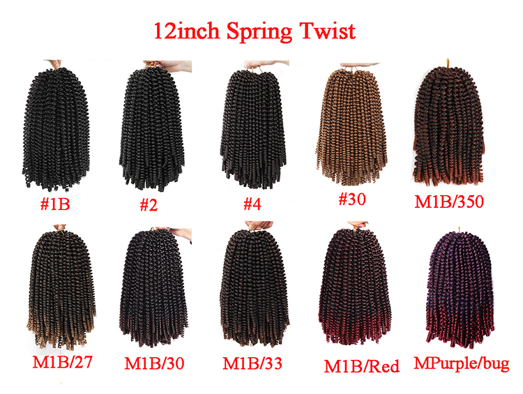 afro spring twist Hair beyond beauty spring twist hair 8 12 16 inch Long blonde nubian spring twist Crochet Hair
