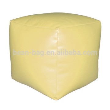 PU Leather Cube Beanbag Ottoman