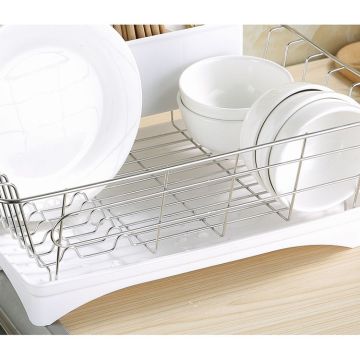 Stainless Steel Metal Wire Dish Drying Rack Holder