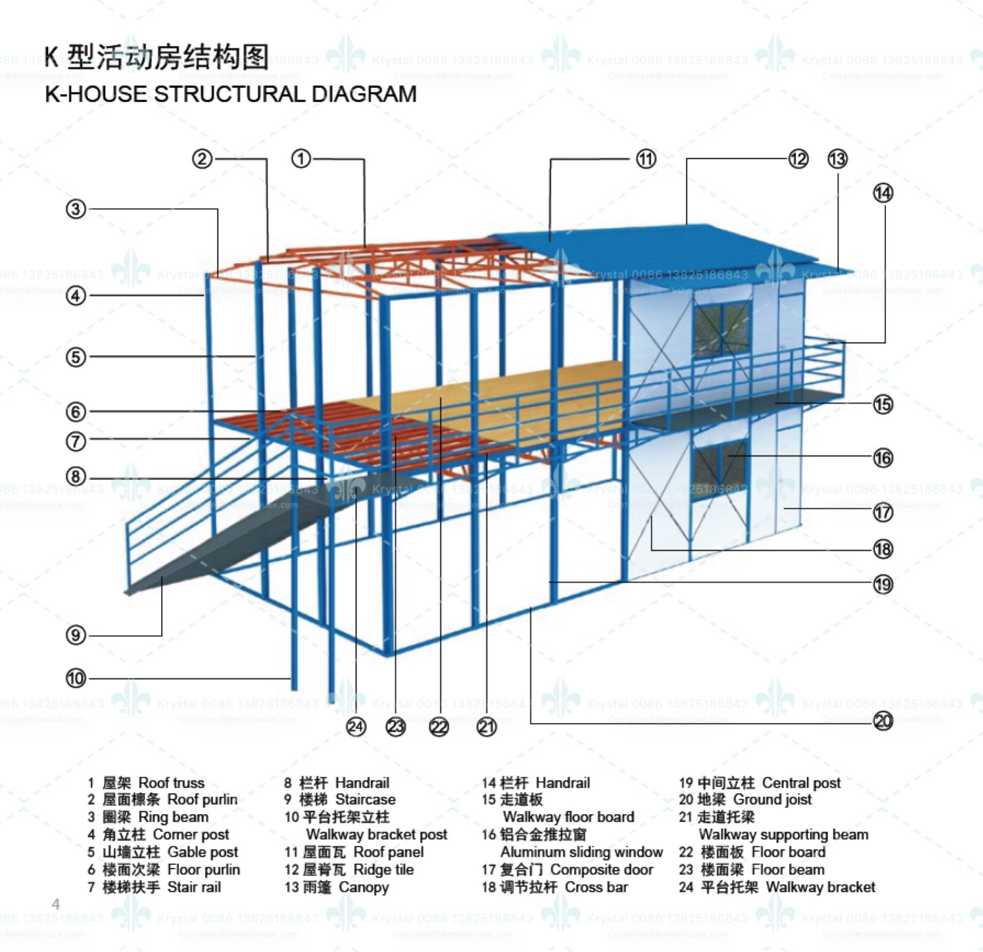 Prefab Container house made in china for construction site workers bungalow house