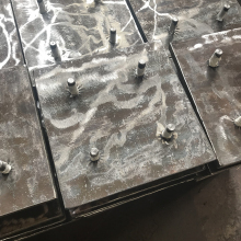 Hardfacing Wear Resistant Chute Liner with Stud Welding