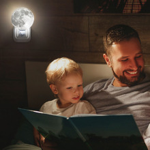 Dusk to Dawn Plug-in Moon Night Lights with Sensor