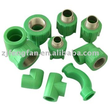 Green PPR pipe fittings