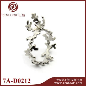 Renfook silver findings silver plated sterling silver rings specail design