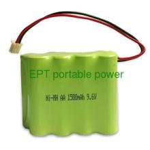 NI-MH AA 1500mAh 9.6V rechargeable Battery pack for solar light