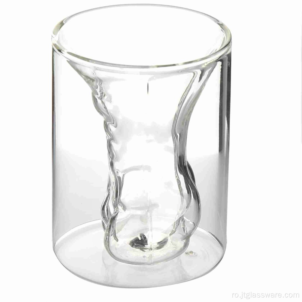 Pahar din sticla borosilicata cu tip muscular