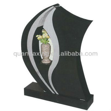 Natural Granite Tomb Stone,Black Granite Monument for European Market