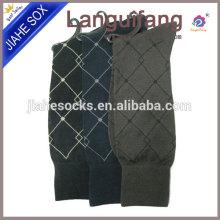 Bulk custom argyle men calf socks