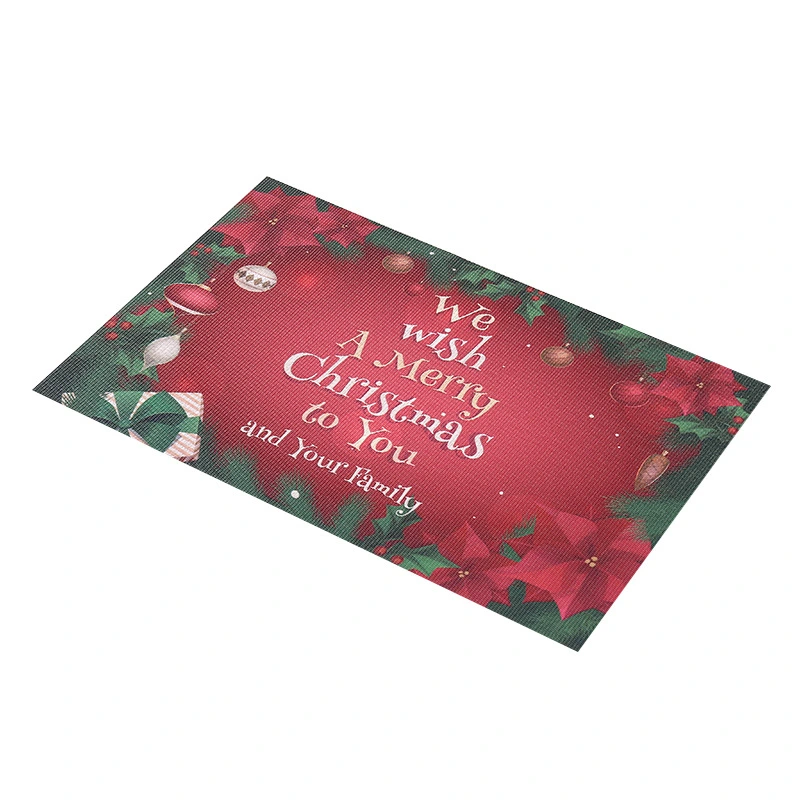 Manufacturer Christmas Table Decotation PVC Placemat Anti-Skid Tablemat