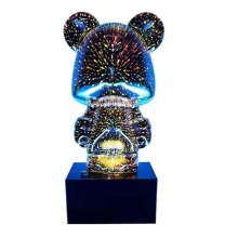 3D Big Bear Magic Night Light: Firework Indoor Bar Fashion Decor