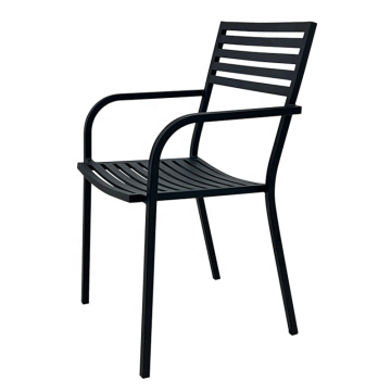 Simple Nordic chair White iron dining chair
