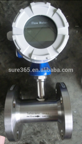 liquid turbine flow meter pulse/ 4-20mA output China LED display explosion