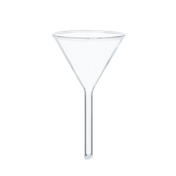 100ml Short Neck Stem Funnel - Glass Chemical Funnel