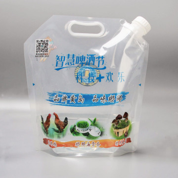 clear Plastic Stand up Packaging Bag