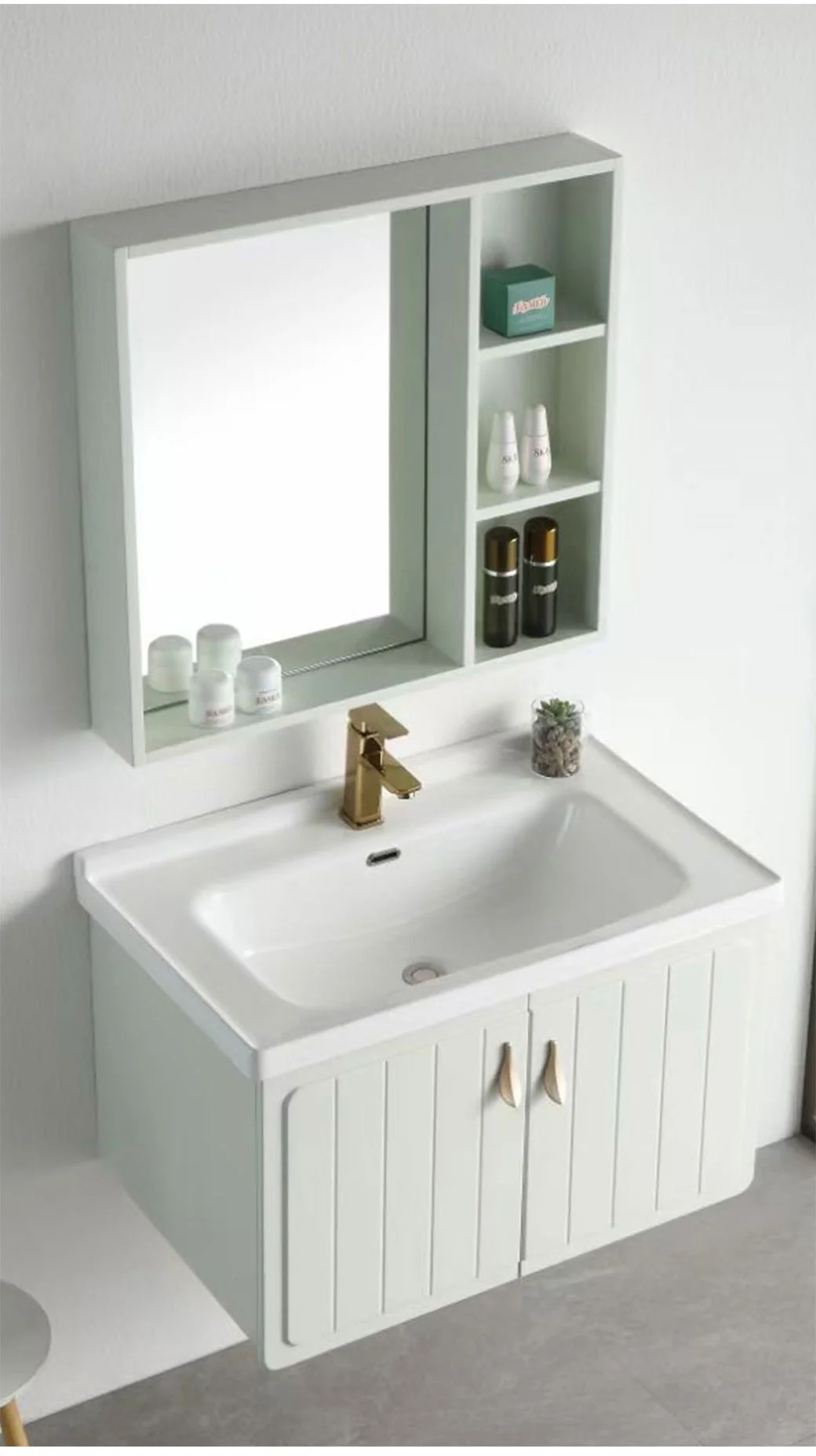 Oak Bathroom Cabinet Bathroom Vanity Sink Vanity Basin Cabinet Washbasin Combination Modern Minimalist Cabinet