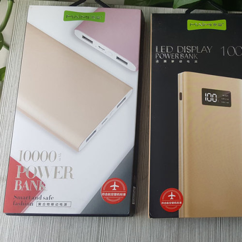 Slim Mobiltelefon Power Bank