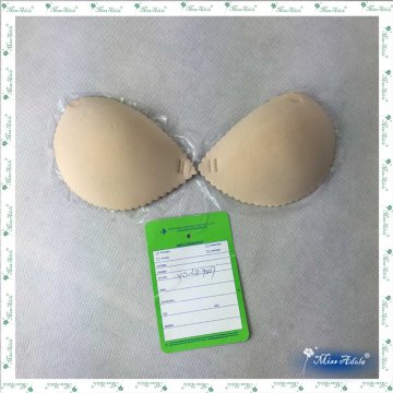 Missadola Bra lingerie set classic silicone adhesive wave cut nude bra with nude panty for women sexy dressing ( YD-LD9007B )