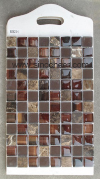 Glass Mixed Marble Mosic Tile