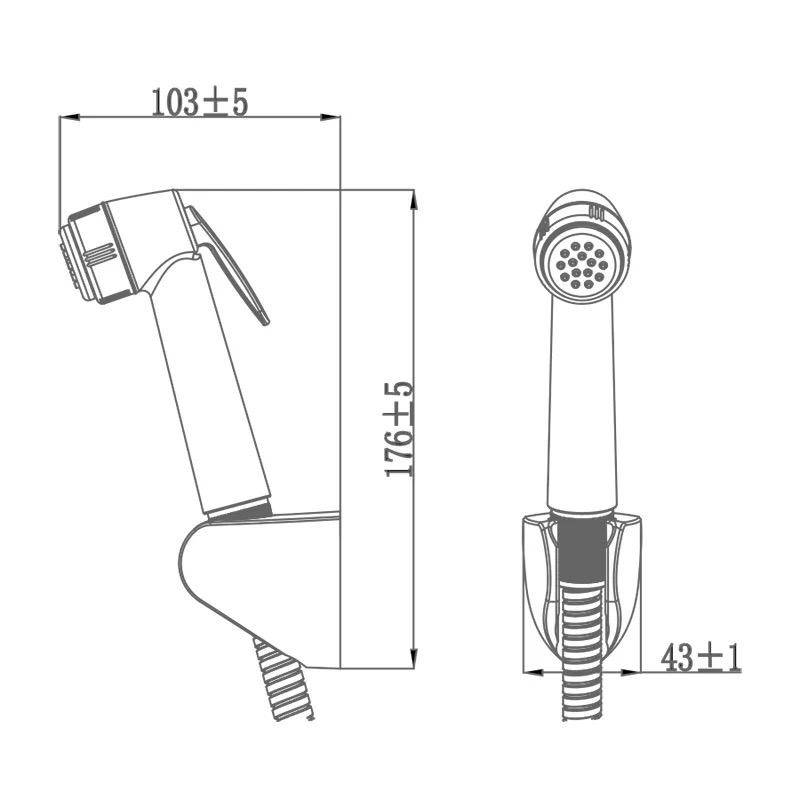 bidet de voyage de douche musulmane meilleur shattaf pour la salle de bain