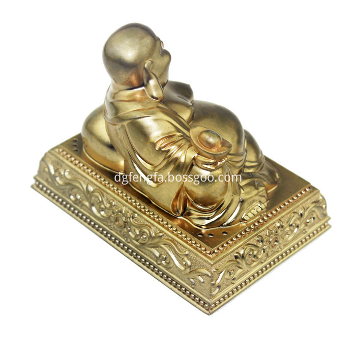 Zinc alloy gold plated buddha statue