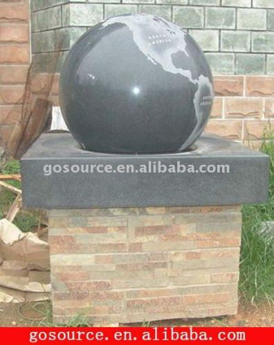 black granite fountain