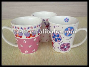 flower printing ceramic mugs for promotion best seller