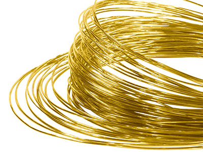 カスタム1mmの直径の金色の金属コード卸売