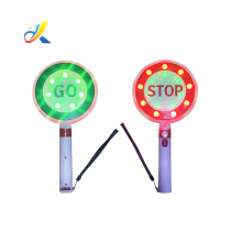 Handheld LED Traffic Signal Lights: Stop Go Sign and Warning Light