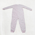 Pink children's all-in-one pajamas