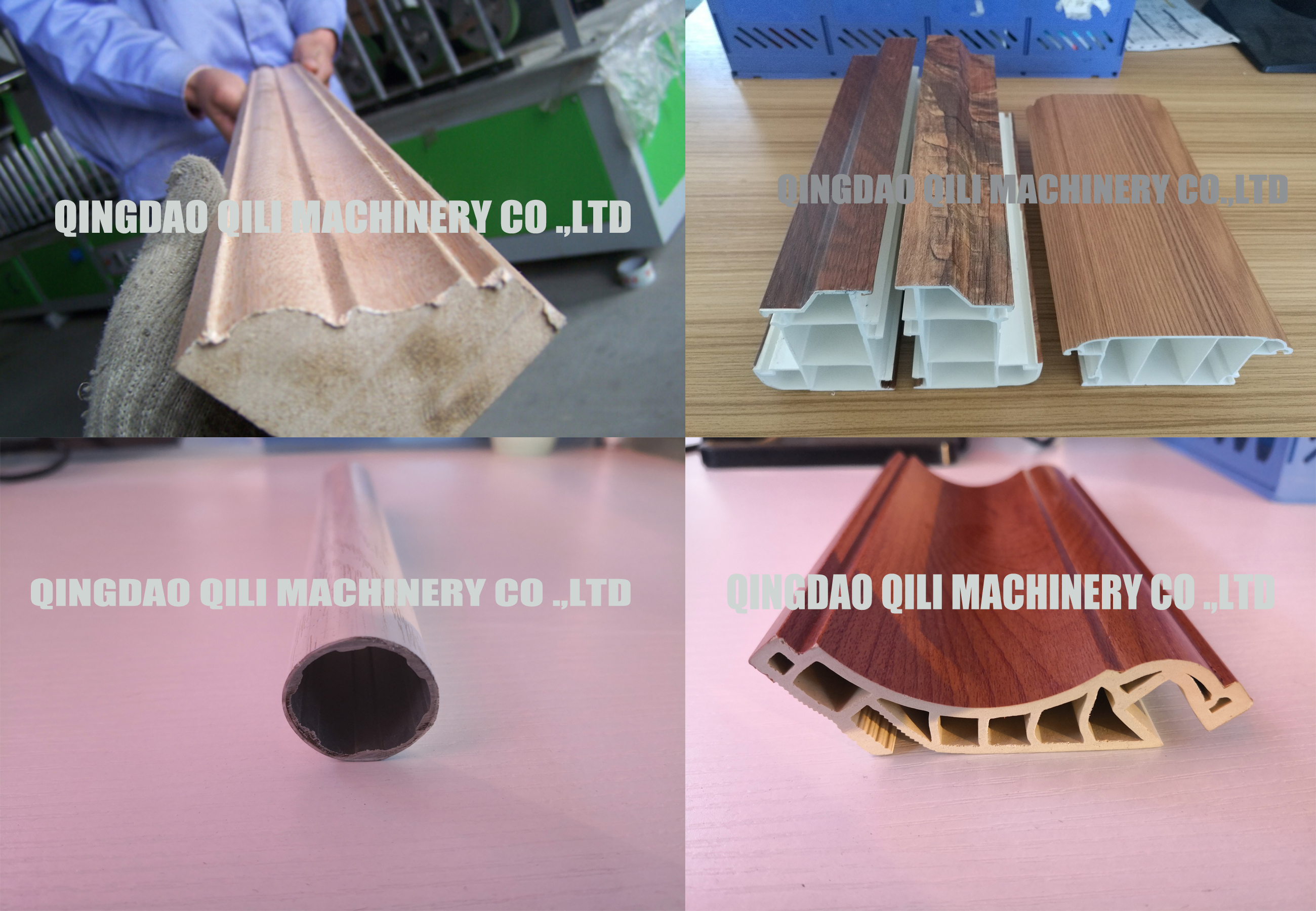 Profile Wrapping Machine Easy Operation 300 Mm Width PVC Profile Wrapping Machine wall panel