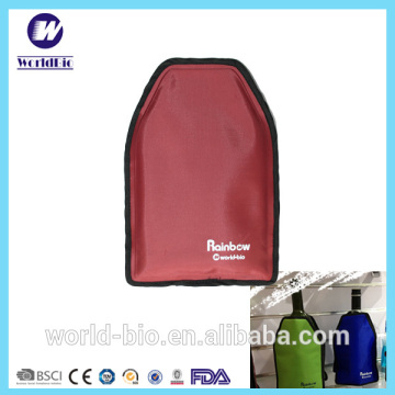 Nylon reusable cooler bottle bag for wine