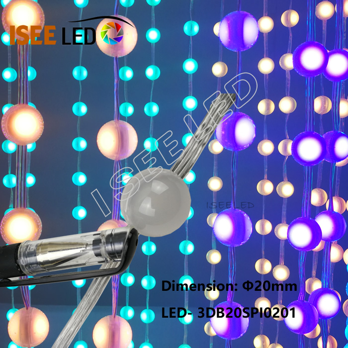 LED DOT ማትሪክስ 12V ሞጁል RGB PIXEL መብራት